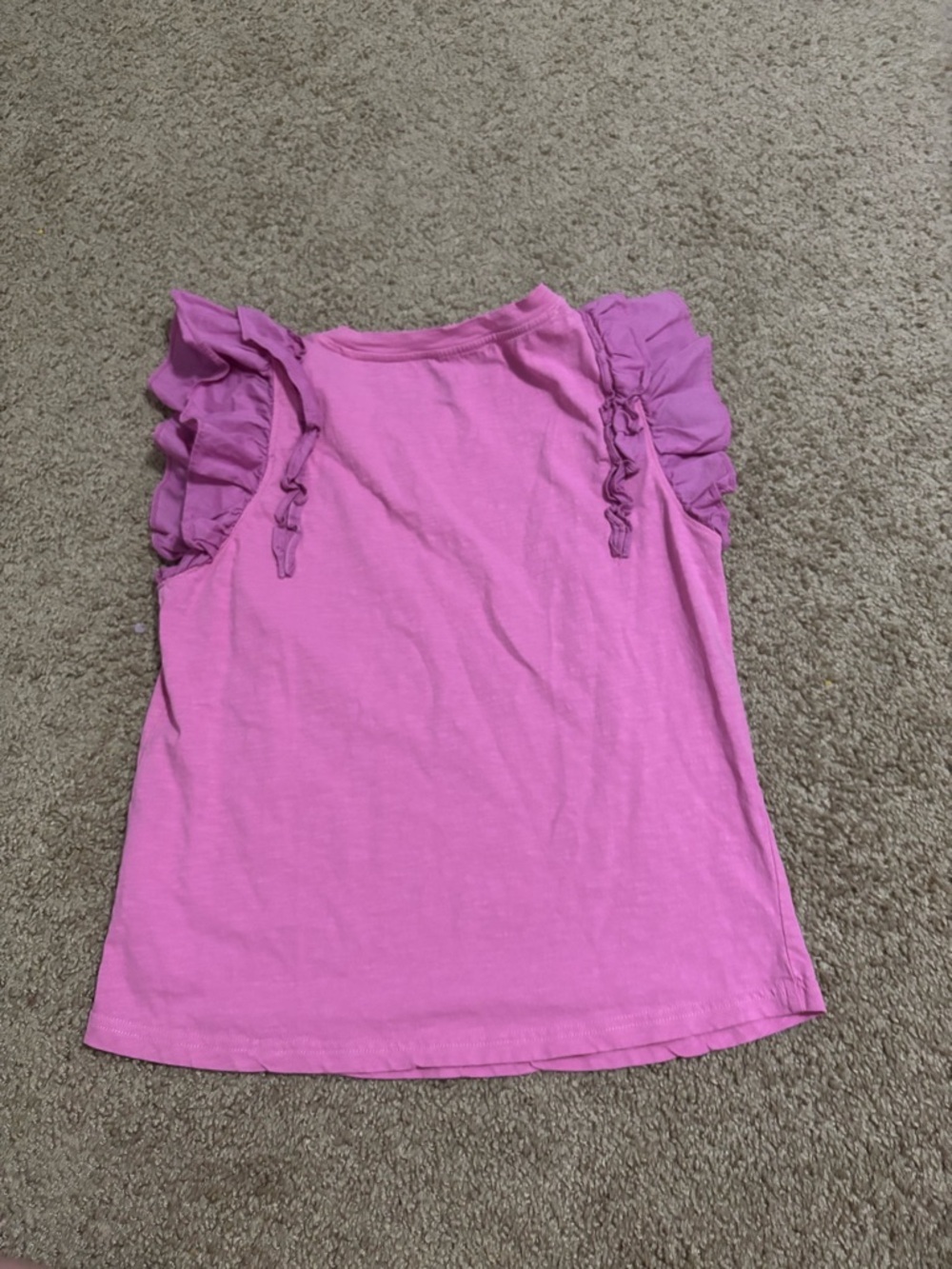 Melissa Nepton Marbella Pink Ruffle Sleeve Top Small 100% Cotton - Picture 5 of 6